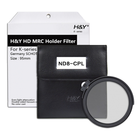 H&Y Neutrální šedý ND & Cirkulárně polarizační filtr Drop-in (95 mm), K-série